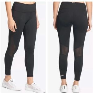 DKNY Sport High Rise Leggings with Mesh Panels Sz M